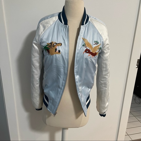 TNA Jackets & Blazers - GOLDEN BY TNA: Satin-Like Bomber Jacket